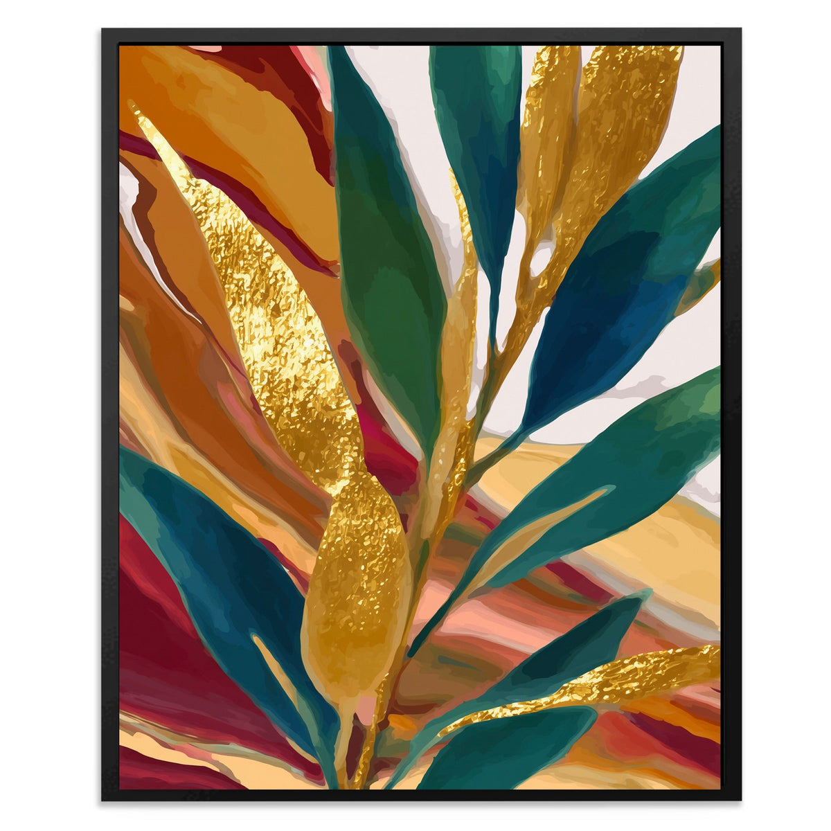 Bamboo Stalk Golden - Luxury Wall Art