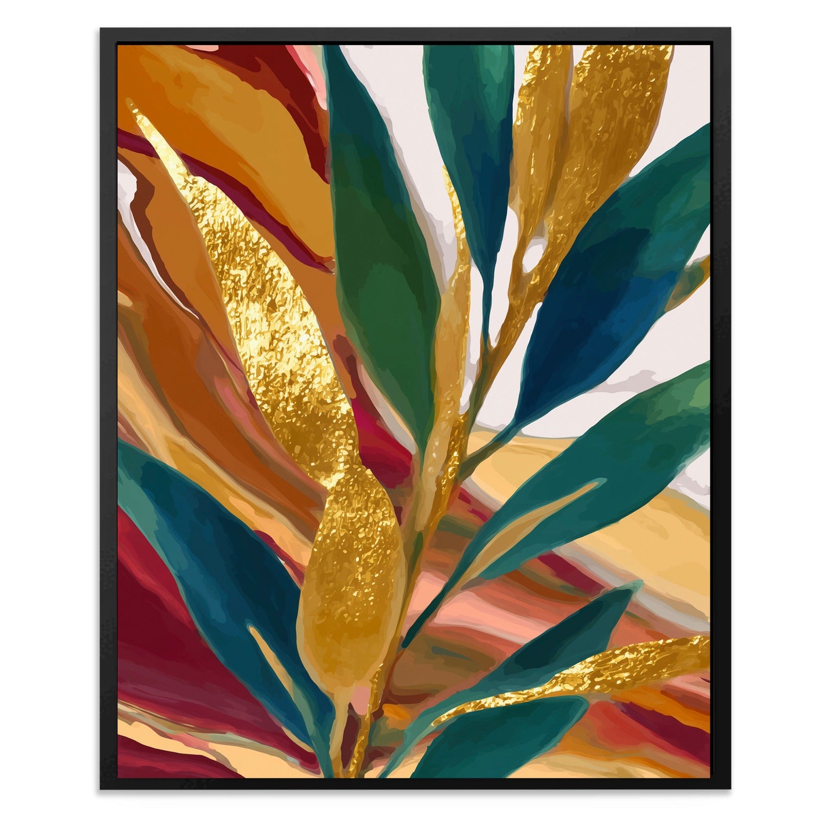 Bamboo Stalk Golden - Luxury Wall Art