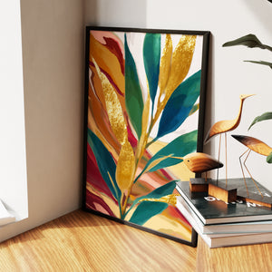 Bamboo Stalk Golden — Bamboo Stalk Golden New   Living Room Wall Apartment Zoom 141