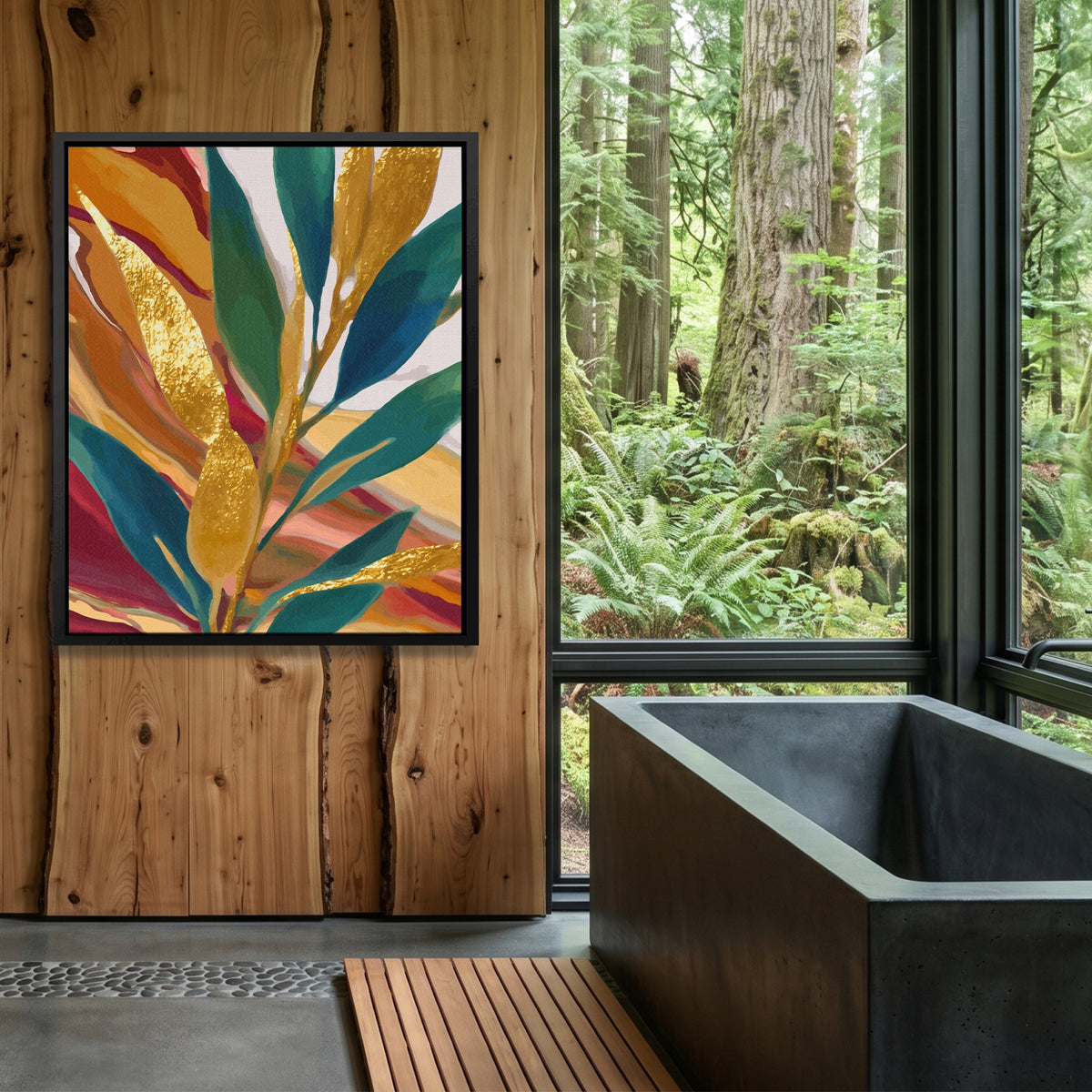 Bamboo Stalk Golden — Bamboo Stalk Golden Outdoor Bathroom Log Port 158