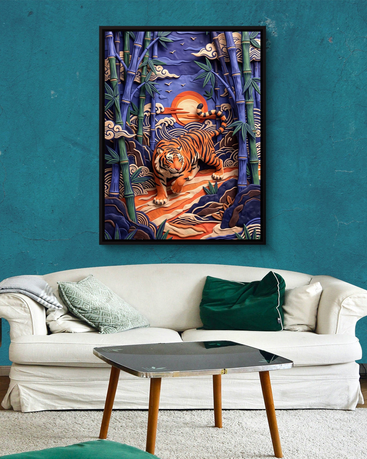 Bamboo Tiger - Luxury Wall Art