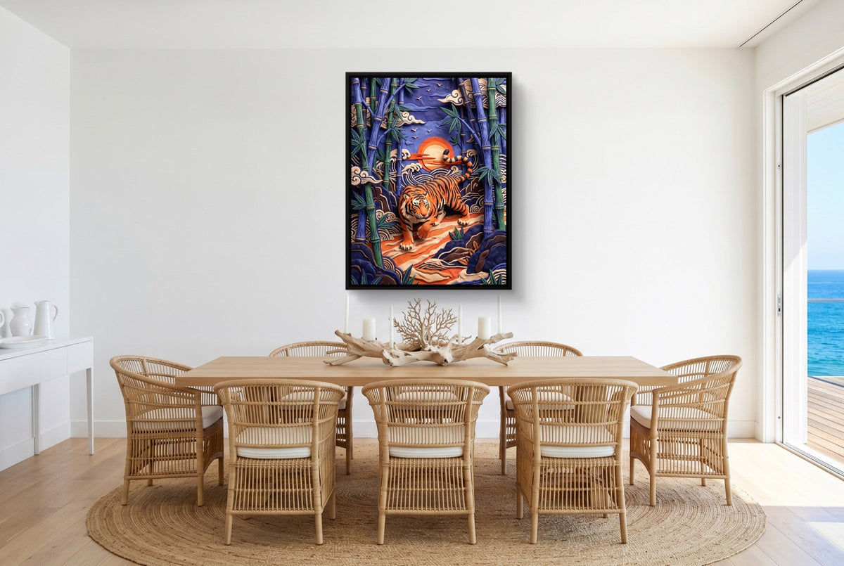 Bamboo Tiger - Luxury Wall Art