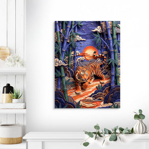Bamboo Tiger - Luxury Wall Art