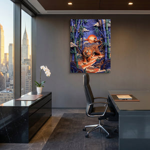 Bamboo Tiger - Luxury Wall Art