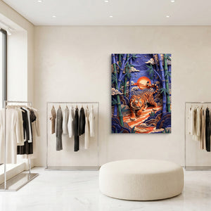 Bamboo Tiger - Luxury Wall Art
