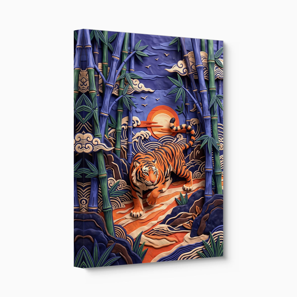 Bamboo Tiger - Luxury Wall Art