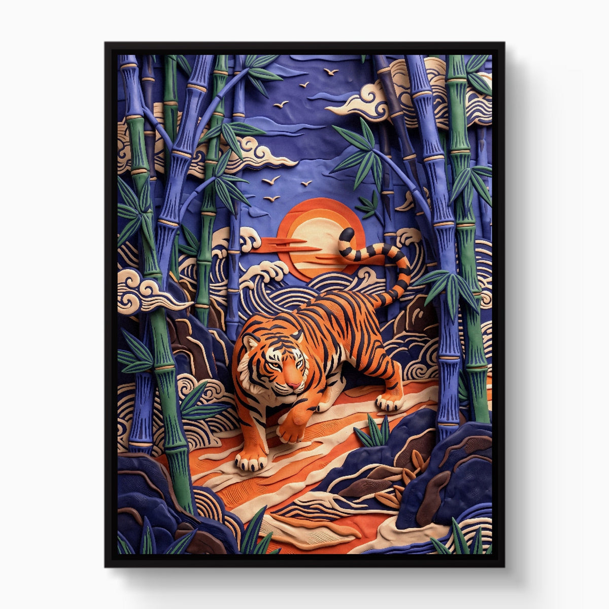 Bamboo Tiger - Luxury Wall Art