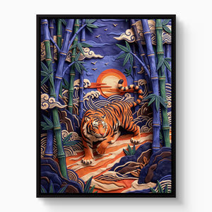 Bamboo Tiger - Luxury Wall Art
