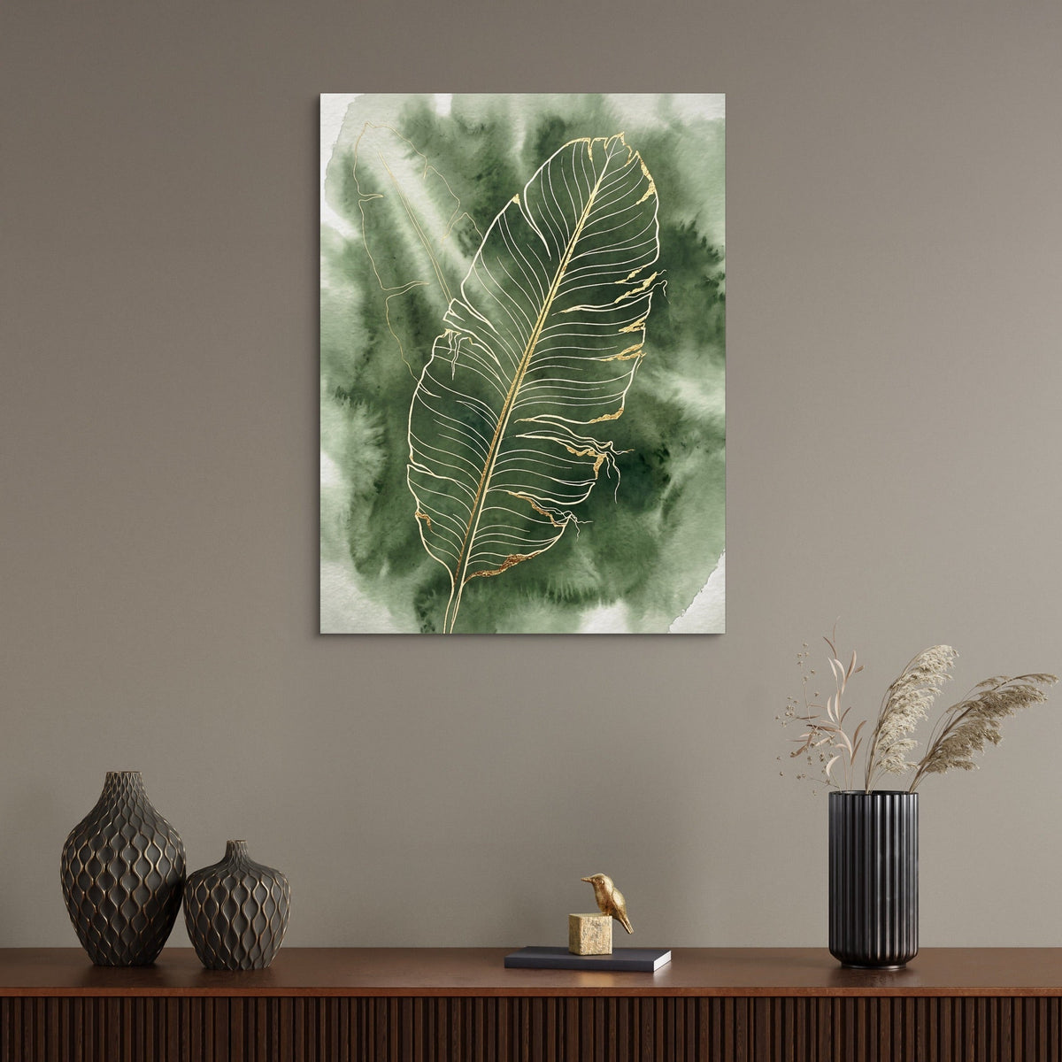 Banana Leaf Fine Outline - Luxury Wall Art
