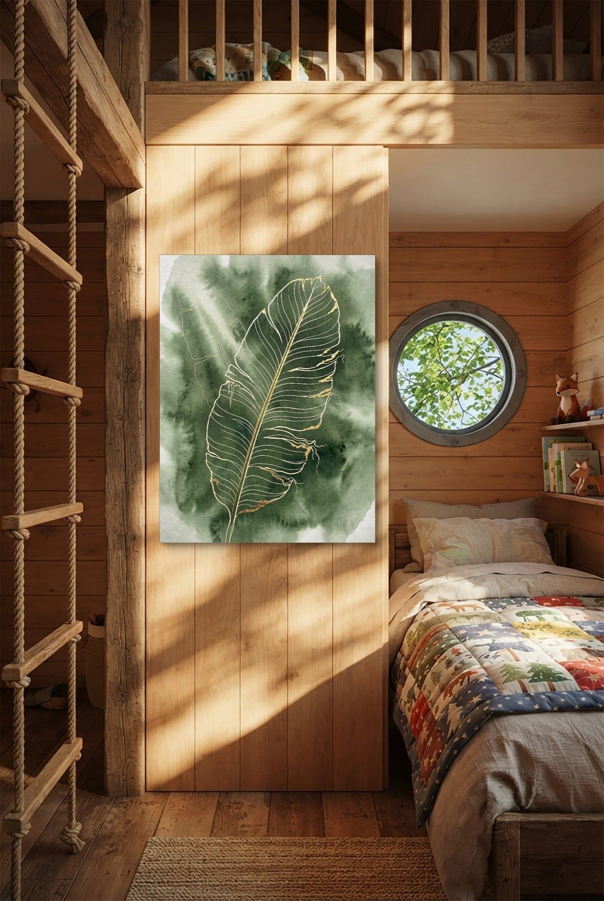 Banana Leaf Fine Outline - Luxury Wall Art