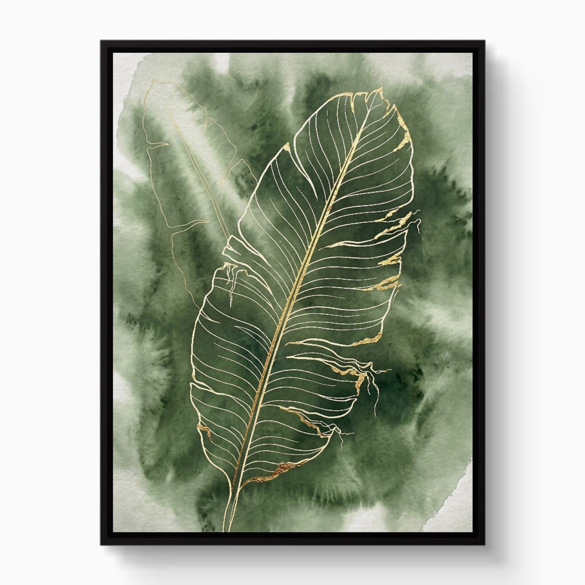 Banana Leaf Fine Outline - Luxury Wall Art