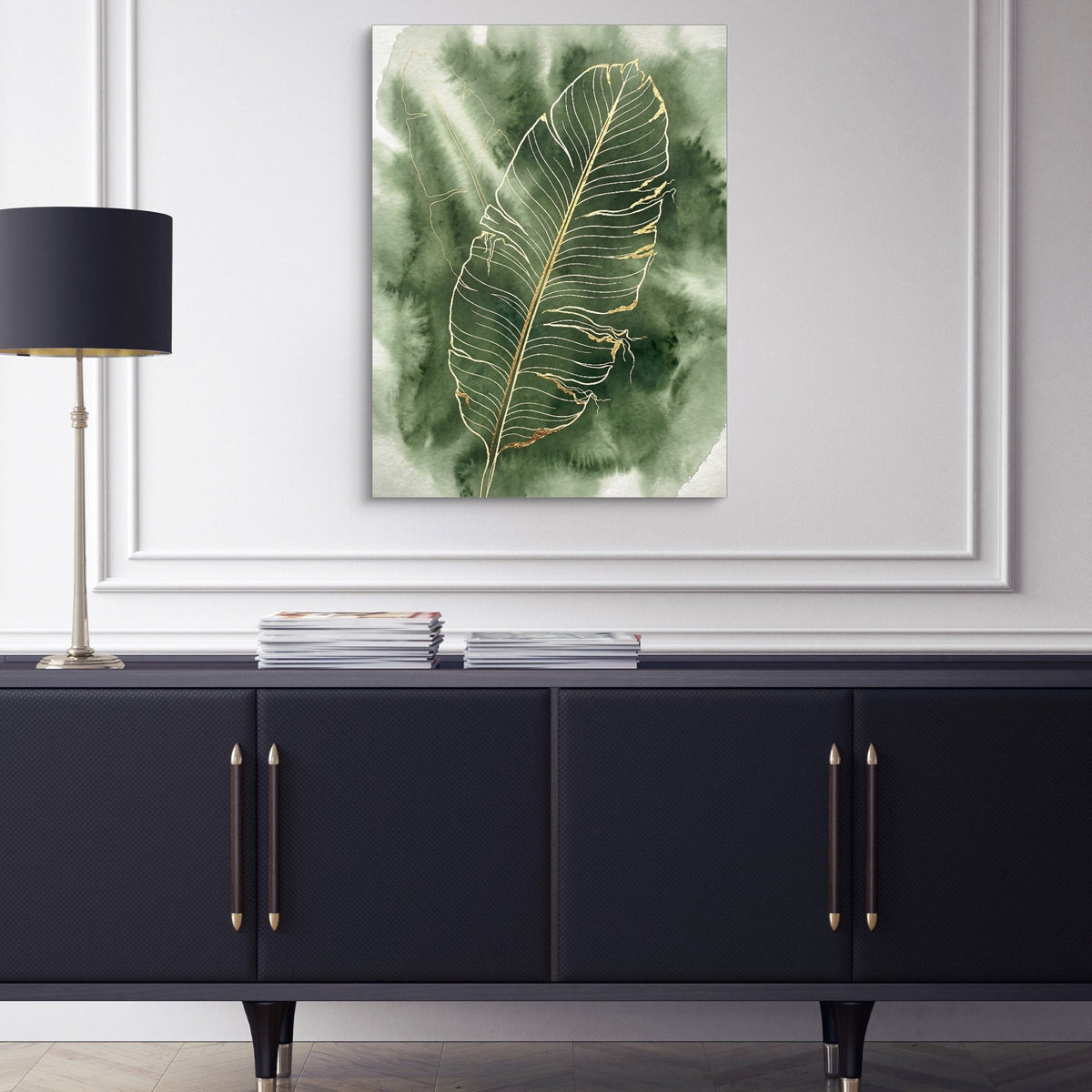 Banana Leaf Fine Outline - Luxury Wall Art