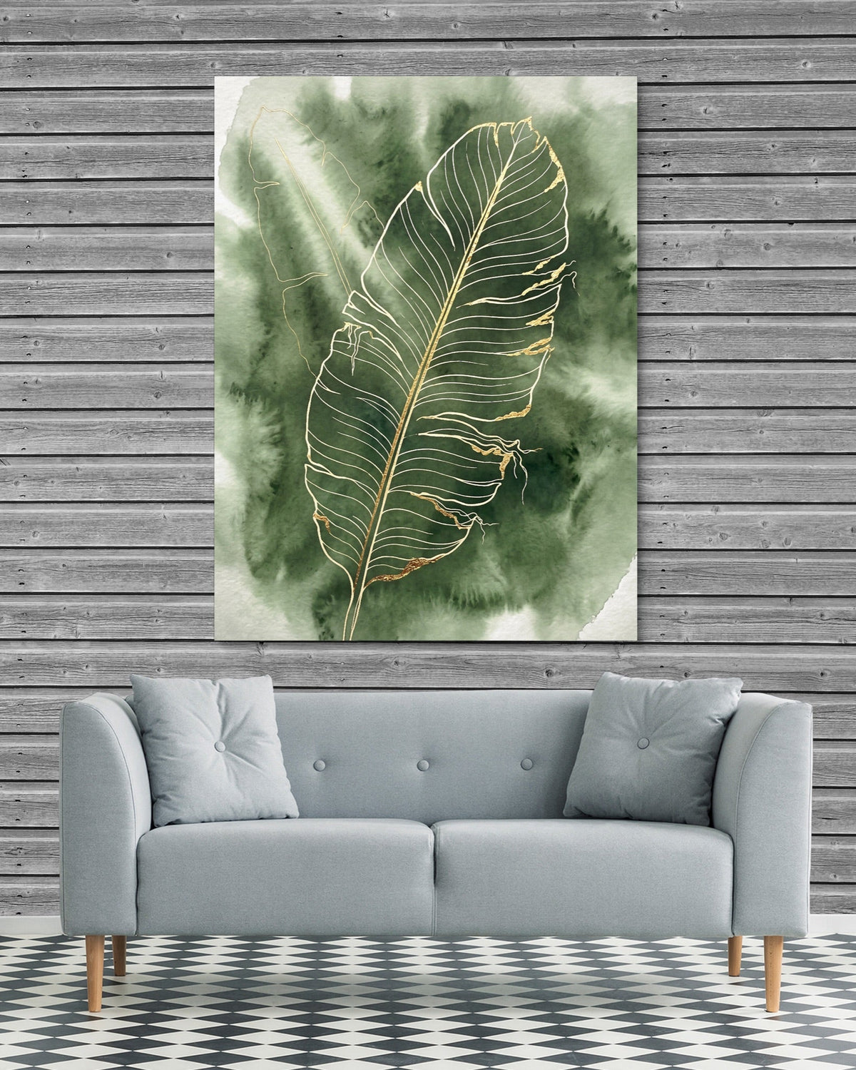Banana Leaf Fine Outline - Luxury Wall Art