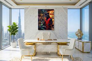 Bar Beast — bar beast office with city view 2 1port flush print