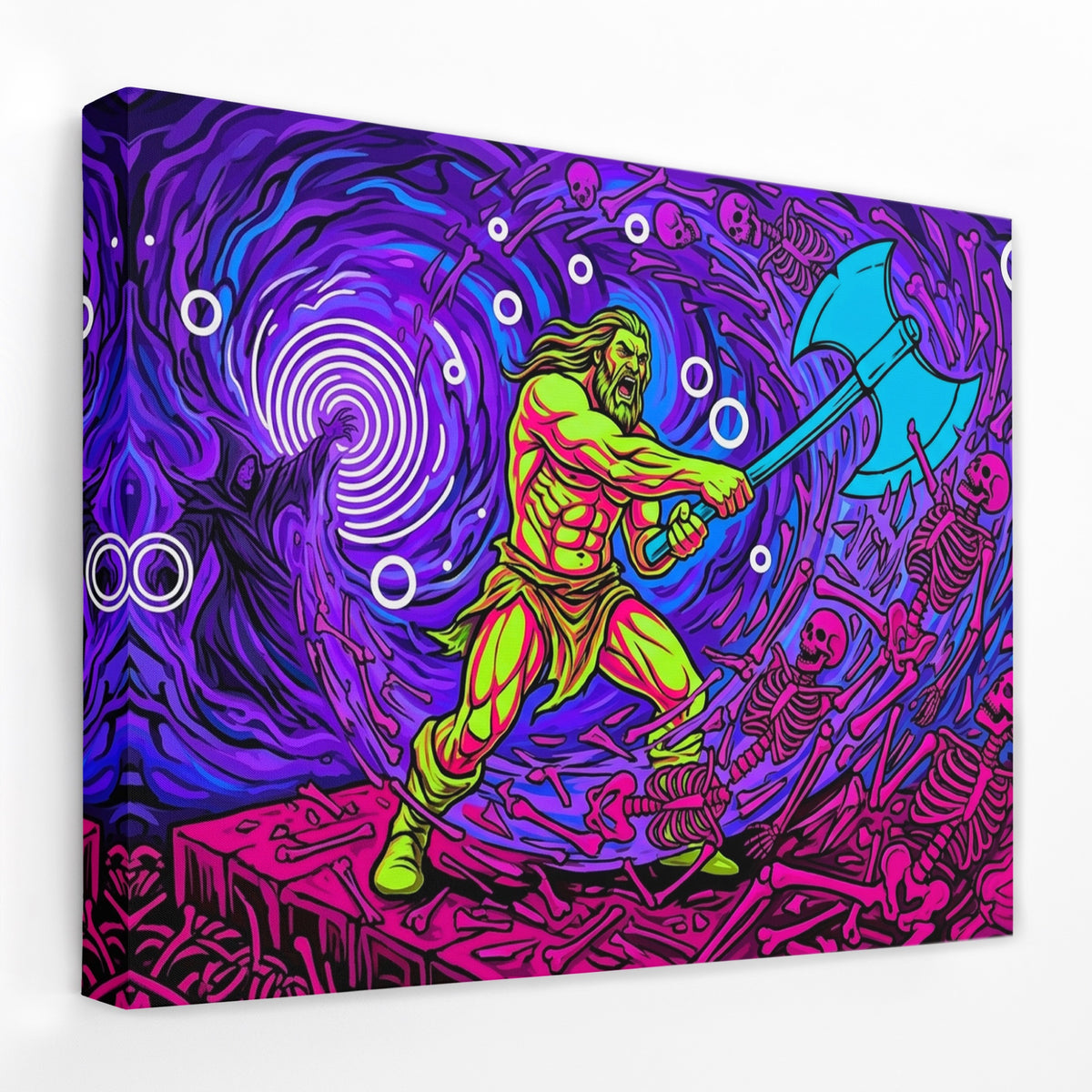 Barbarian Cosmic Fury — Barbarian Cosmic Fury Landscape   Side View   Mirror Wrap 141