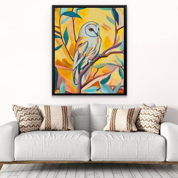 Barn Owl in a room