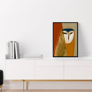 Barn Owl Autumn - Luxury Wall Art
