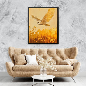 Barn Owl in the Wheat - Luxury Wall Art