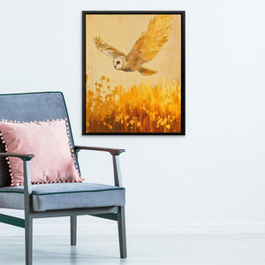 Barn Owl in the Wheat - Luxury Wall Art