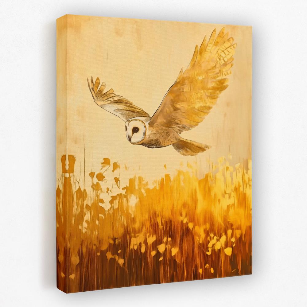 Barn Owl in the Wheat - Luxury Wall Art