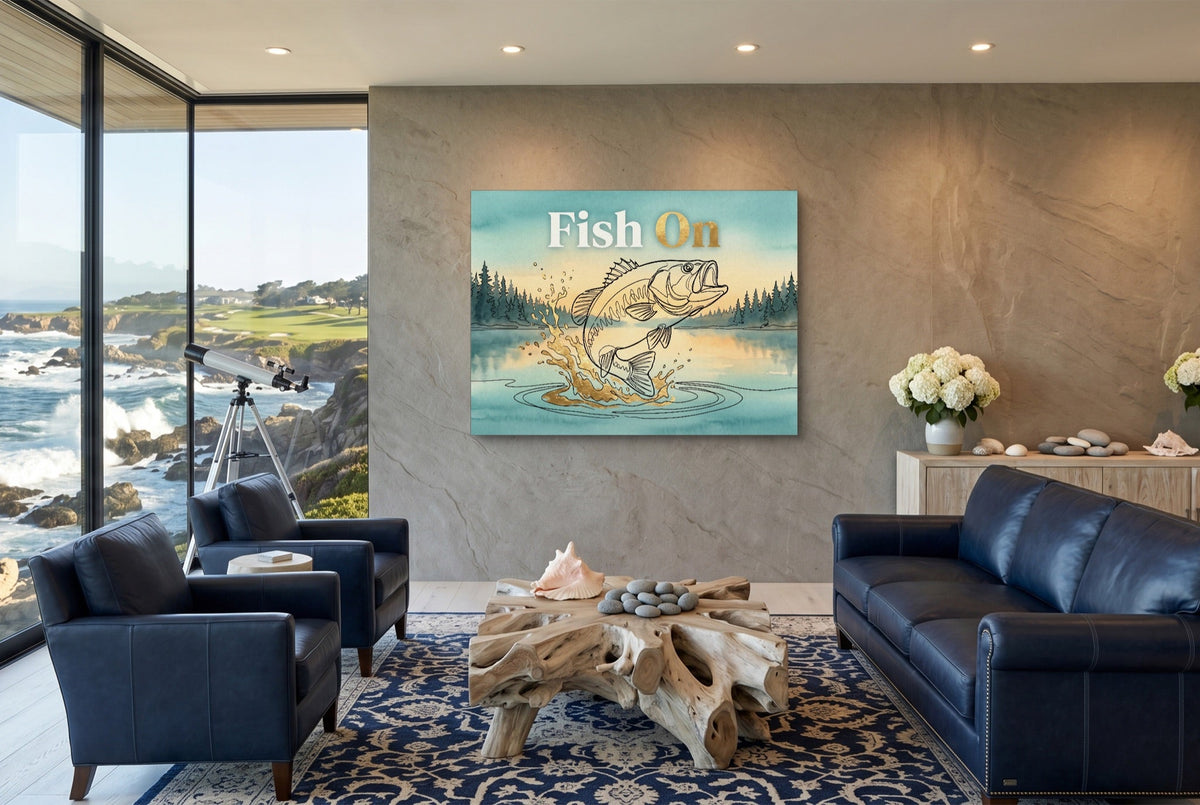 Bass Lake Leap - Luxury Wall Art