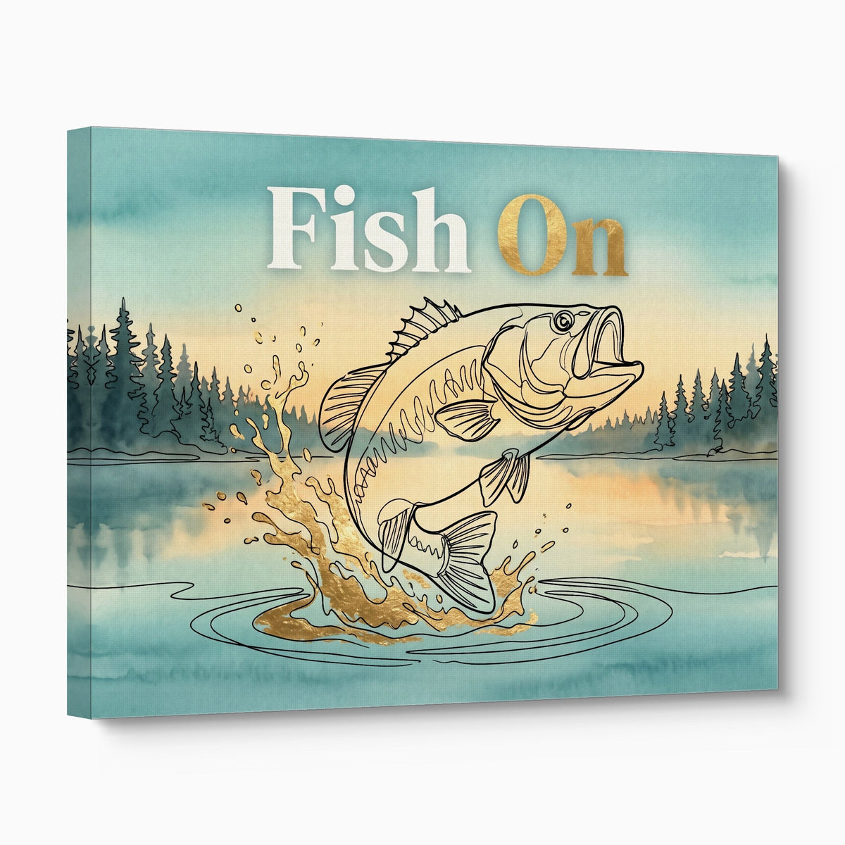 Bass Lake Leap - Luxury Wall Art