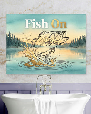 Bass Lake Leap - Luxury Wall Art