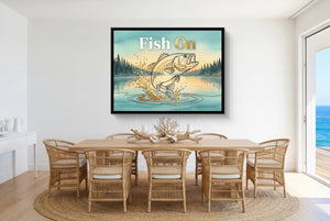 Bass Lake Leap - Luxury Wall Art