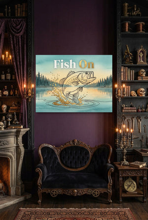 Bass Lake Leap - Luxury Wall Art