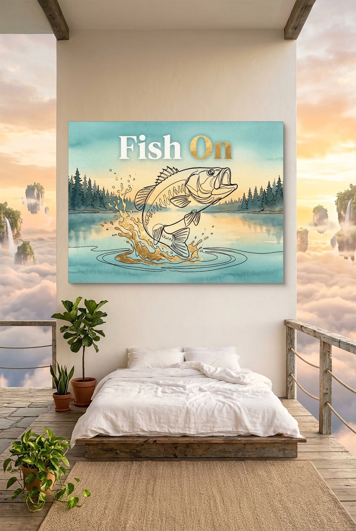 Bass Lake Leap - Luxury Wall Art