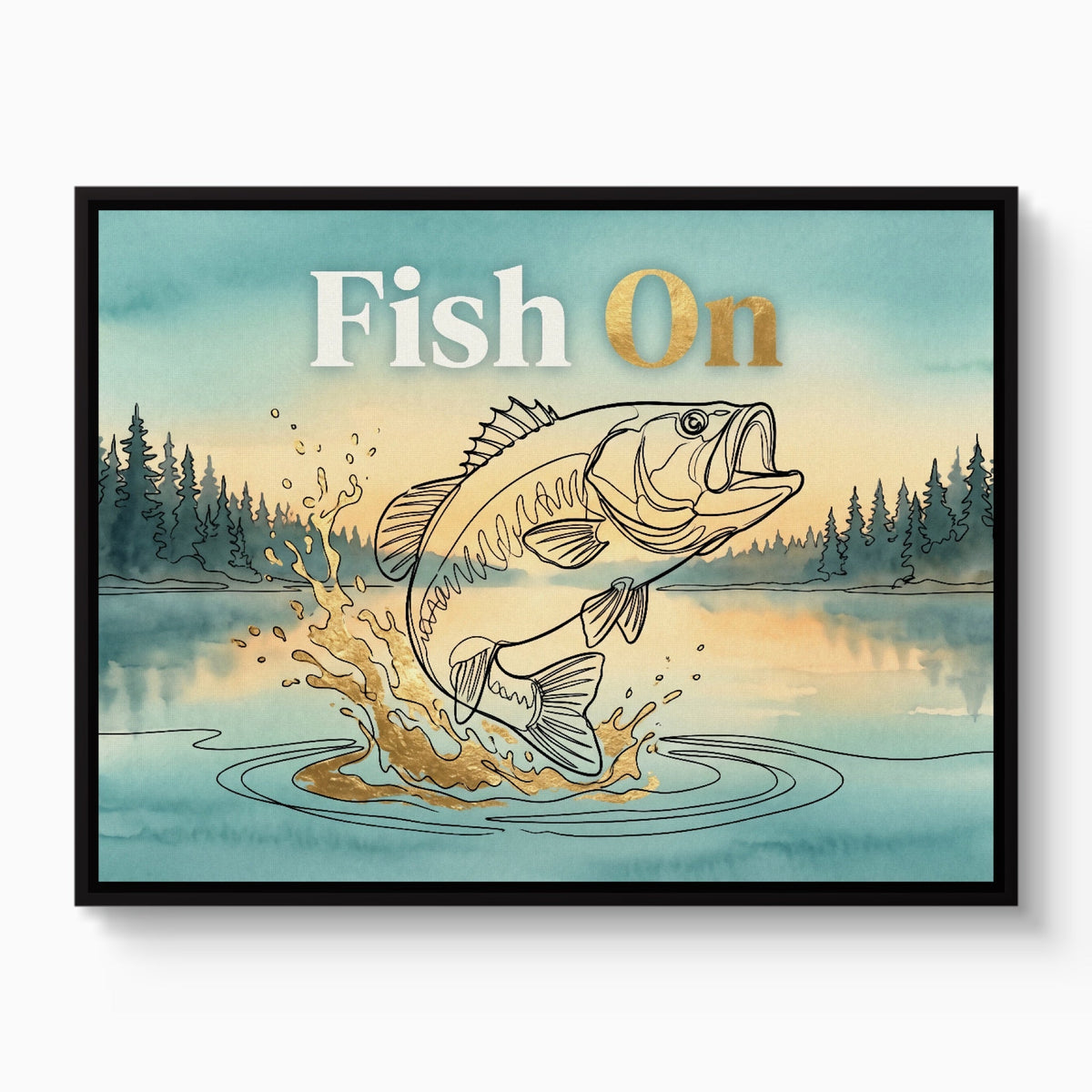 Bass Lake Leap - Luxury Wall Art
