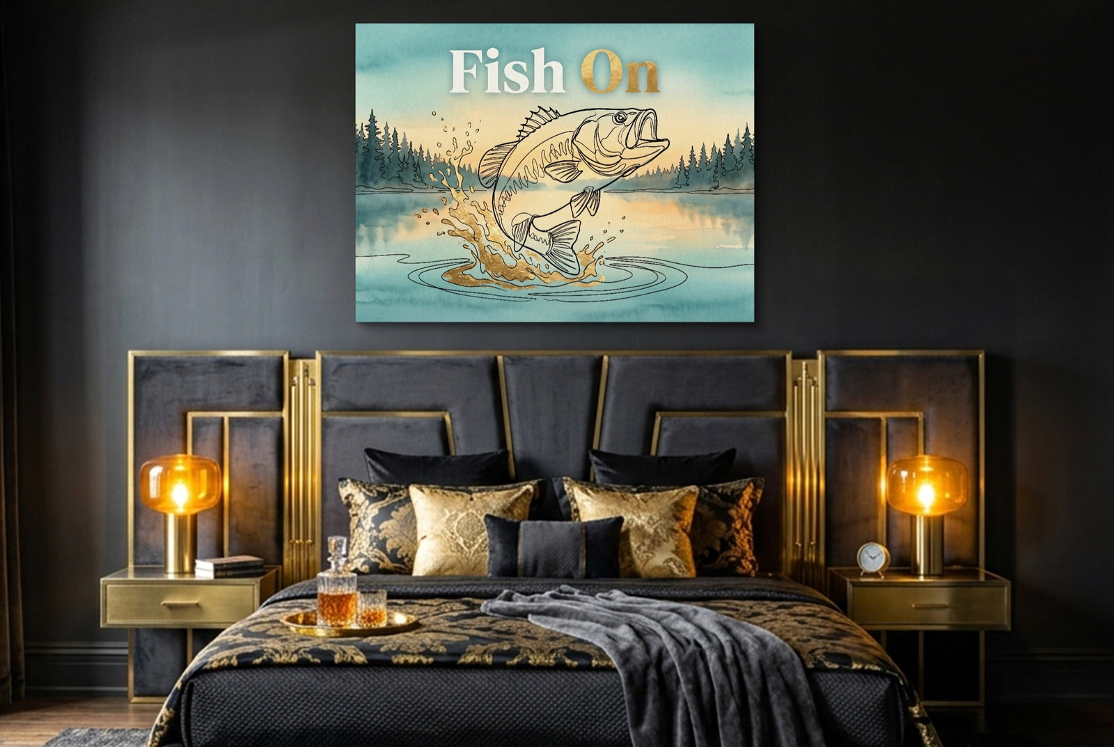 Bass Lake Leap - Luxury Wall Art