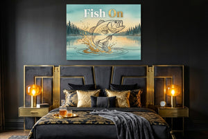 Bass Lake Leap - Luxury Wall Art