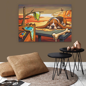 Basset Hound Melting - Luxury Wall Art