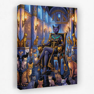 Bastet Egyptian Throne - Luxury Wall Art