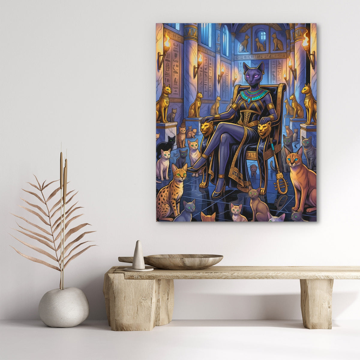 Bastet Egyptian Throne — Bastet Egyptian Throne bench rock 210