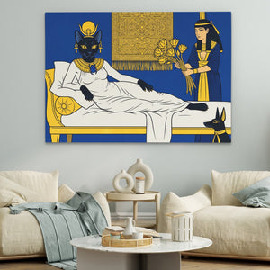 Bastet Royal Repose - Luxury Wall Art