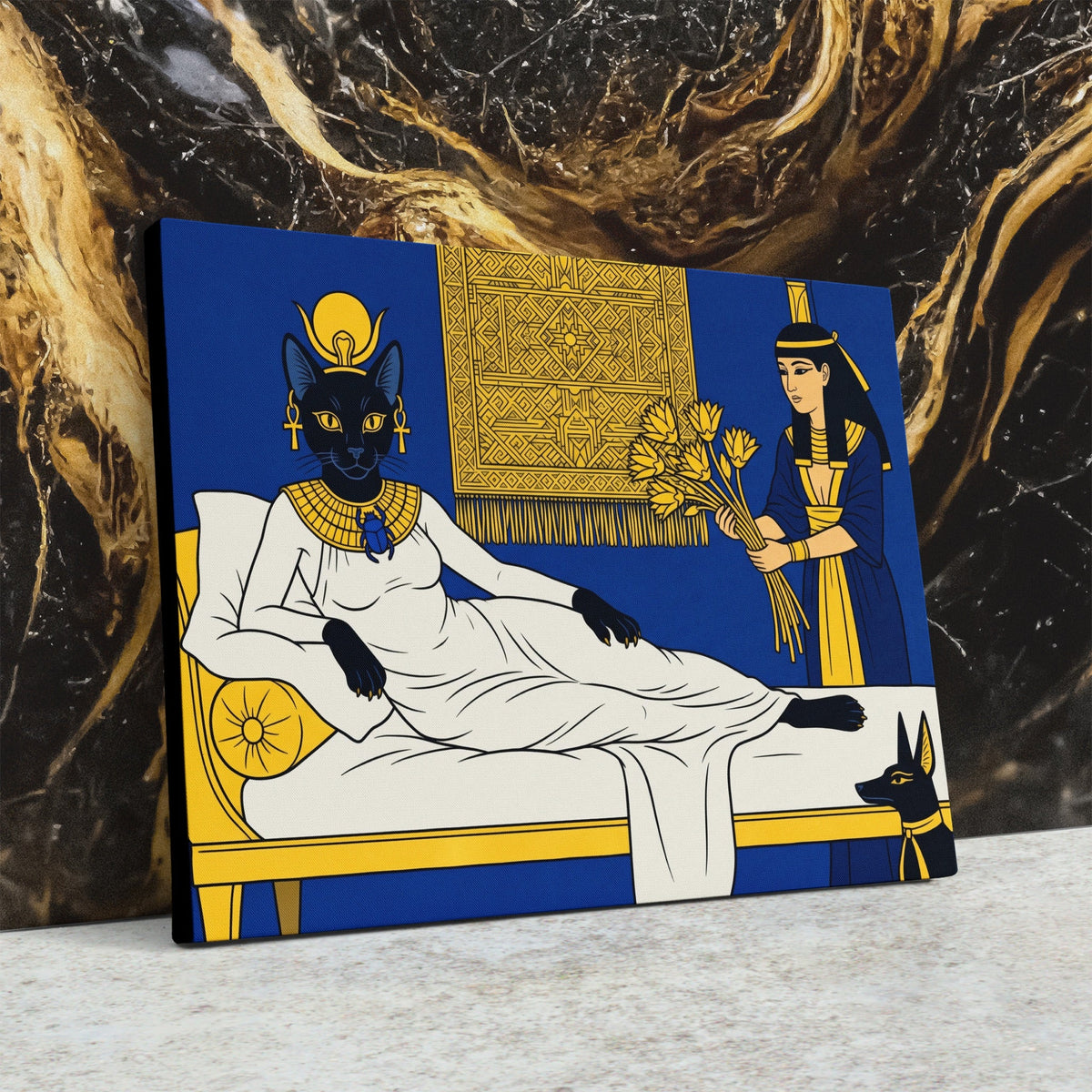 Bastet Royal Repose - Luxury Wall Art