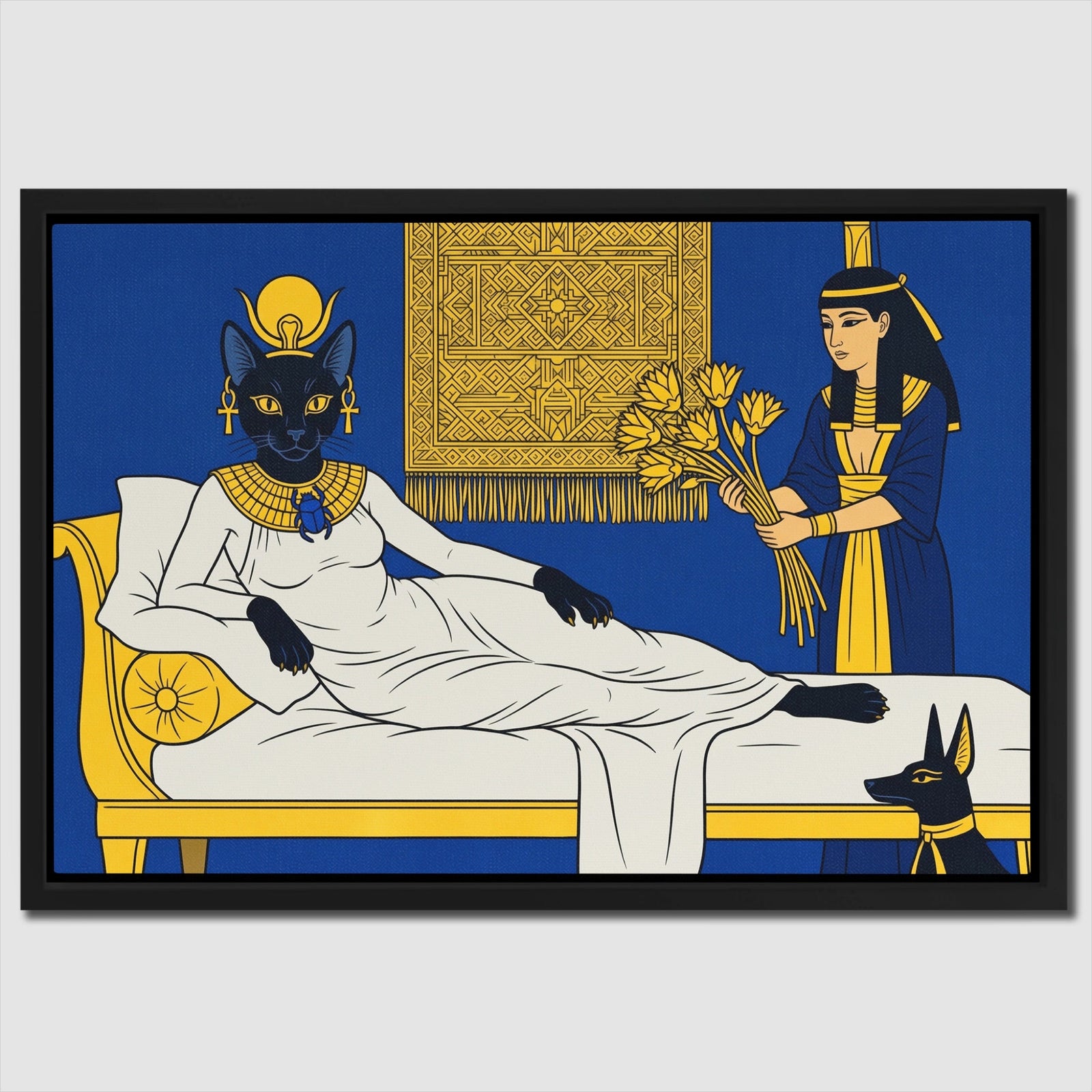 Bastet Royal Repose - Luxury Wall Art