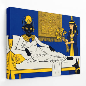 Bastet Royal Repose - Luxury Wall Art