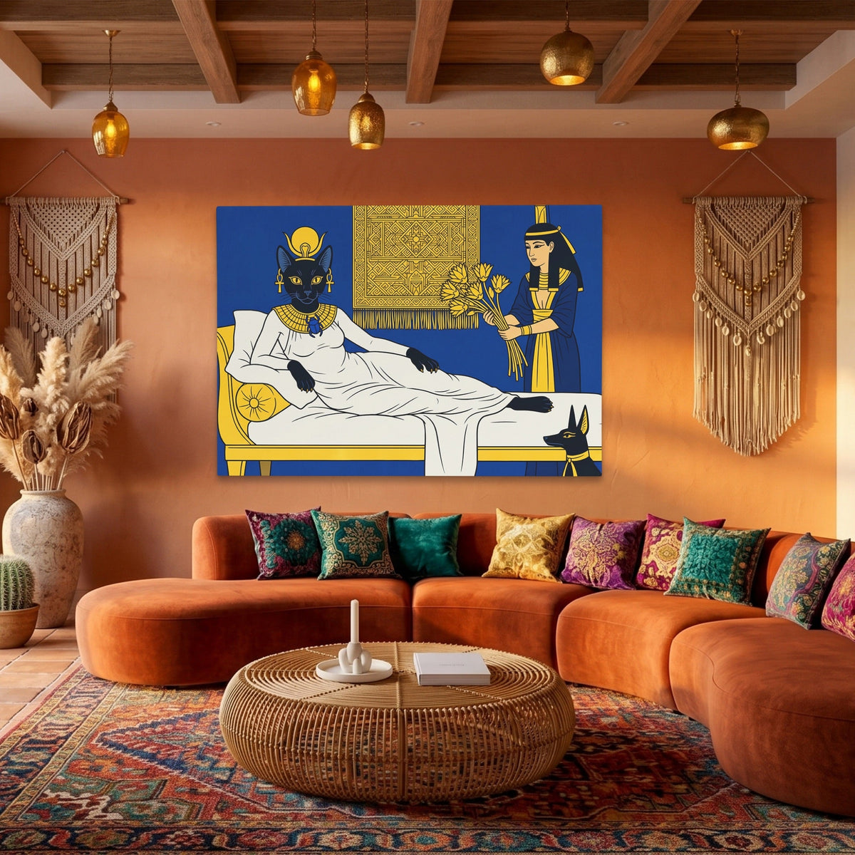 Bastet Royal Repose - Luxury Wall Art