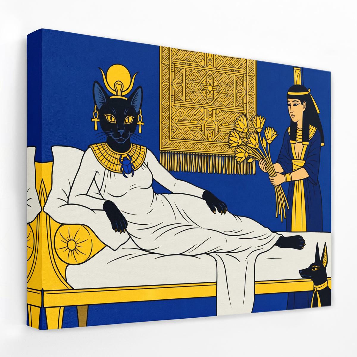 Bastet Royal Repose — Bastet Royal Repose Landscape   Side View   Mirror Wrap 155