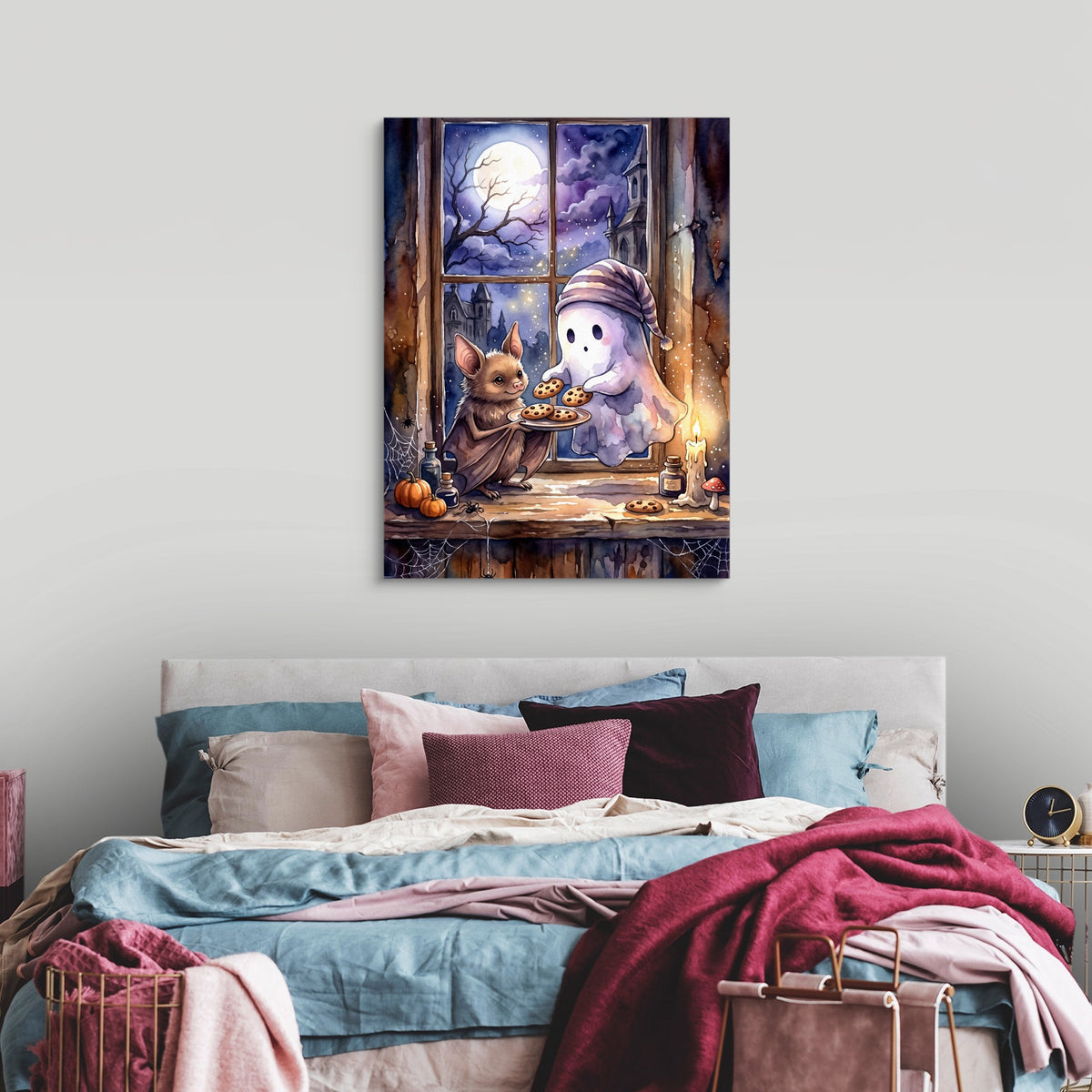 Bat's Cookie Offering — bat's cookie offering sq luxury bedroom 1port flush print