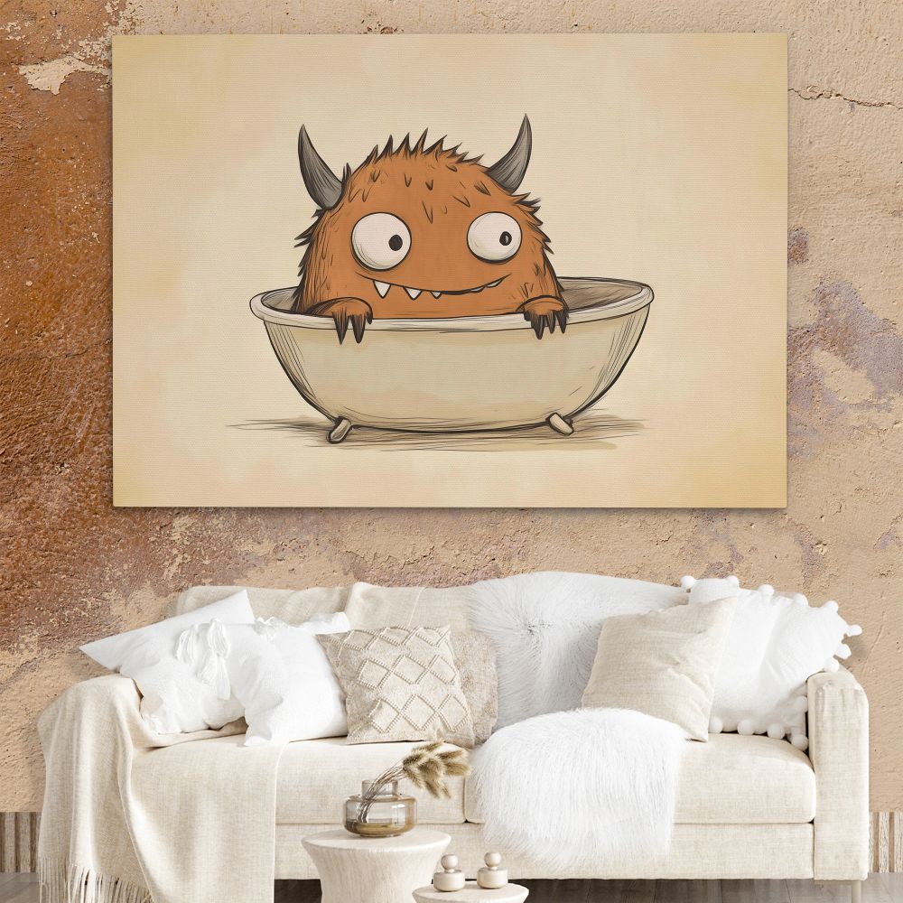 Bathtub Monster - Luxury Wall Art