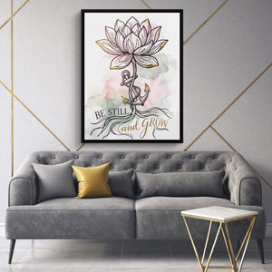 Be Still And Grow — be still and grow sq high fashion 1port framed black