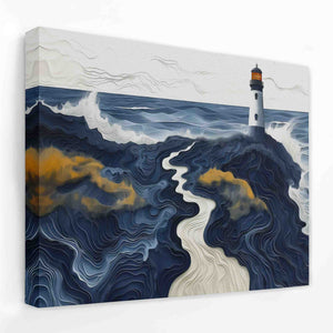 Beach Lighthouse - Luxury Wall Art