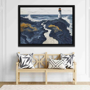 Beach Lighthouse - Luxury Wall Art