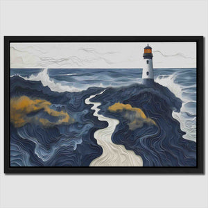 Beach Lighthouse - Luxury Wall Art