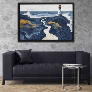 Beach Lighthouse - Luxury Wall Art