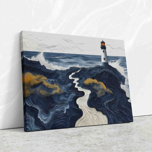 Beach Lighthouse - Luxury Wall Art